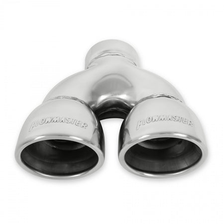 Flowmaster 15369 - Exhaust Tip Exhaust Tip Dual 3.5 Inch Rolled Angle Polished SS Fits 2.50 Inch Tubing-Weld On Flowmaster 3