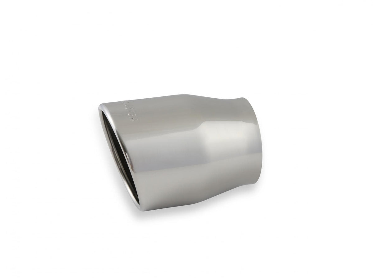 Flowmaster Exhaust Flowmaster 15371 - Exhaust Tip Exhaust Tip 4.00 Inch Rolled Angle Polished SS Fits 3.00 Inch Tubing Weld On Flowmaster