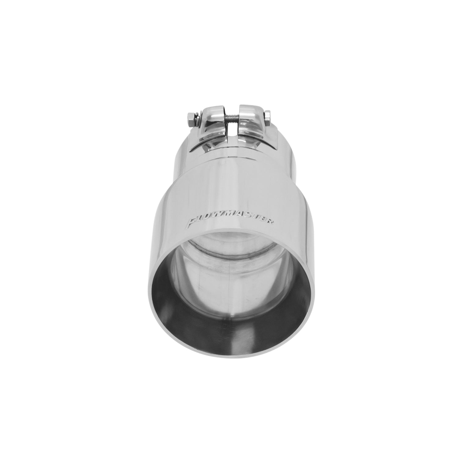 Flowmaster 15377 - Exhaust Tip Exhaust Tip 4.00 Inch Angle Cut Polished SS Fits 3.00 Inch Tubing Clamp On Flowmaster 3