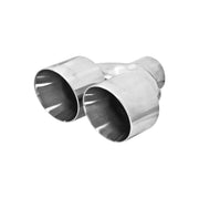 Flowmaster 15391 - Exhaust Tip Exhaust Tip Dual 4.00 Inch Angle Cut Polished SS Fits 2.50 Inch Tubing Weld On Flowmaster 4