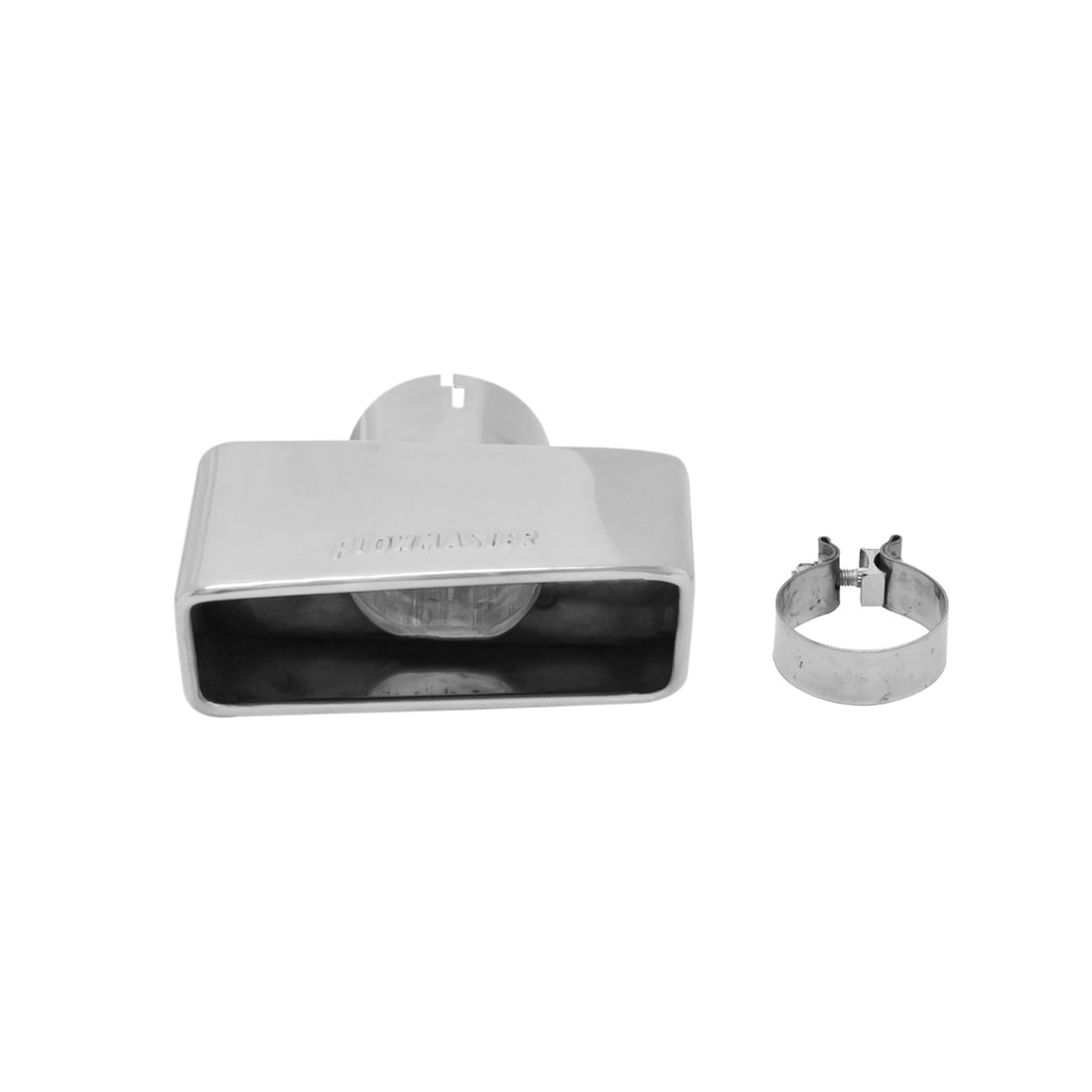Flowmaster 15393 - Exhaust Tip Exhaust Tip 3.00 X 7.00 Inch Rectangle Polished SS Fits 3 Inch Tubing Right Flowmaster 3