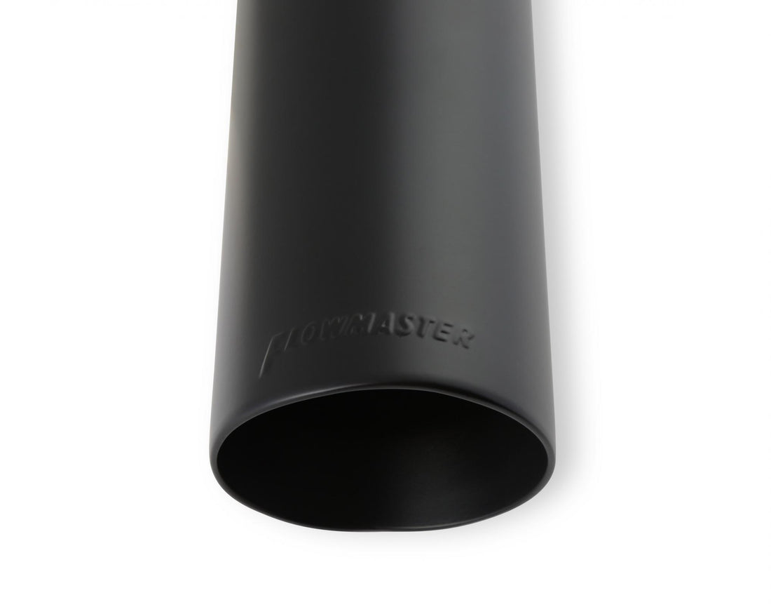 Flowmaster 15397B - Exhaust Tip Exhaust Tip 3.5 Inch Black Angle Cut Fits 2.5 Inch Tubing- Clamp On Flowmaster 1
