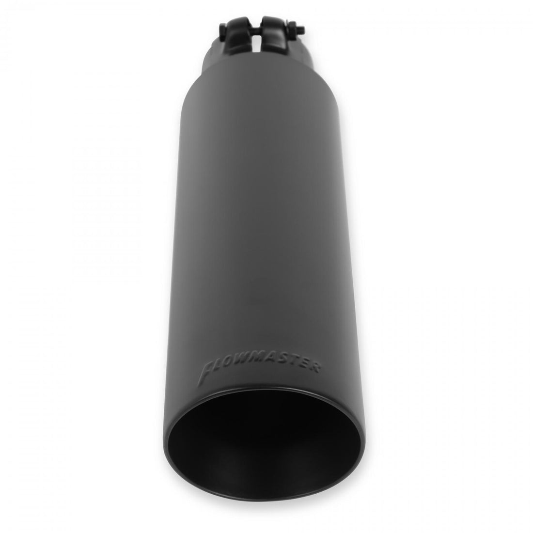 Flowmaster 15397B - Exhaust Tip Exhaust Tip 3.5 Inch Black Angle Cut Fits 2.5 Inch Tubing- Clamp On Flowmaster 3