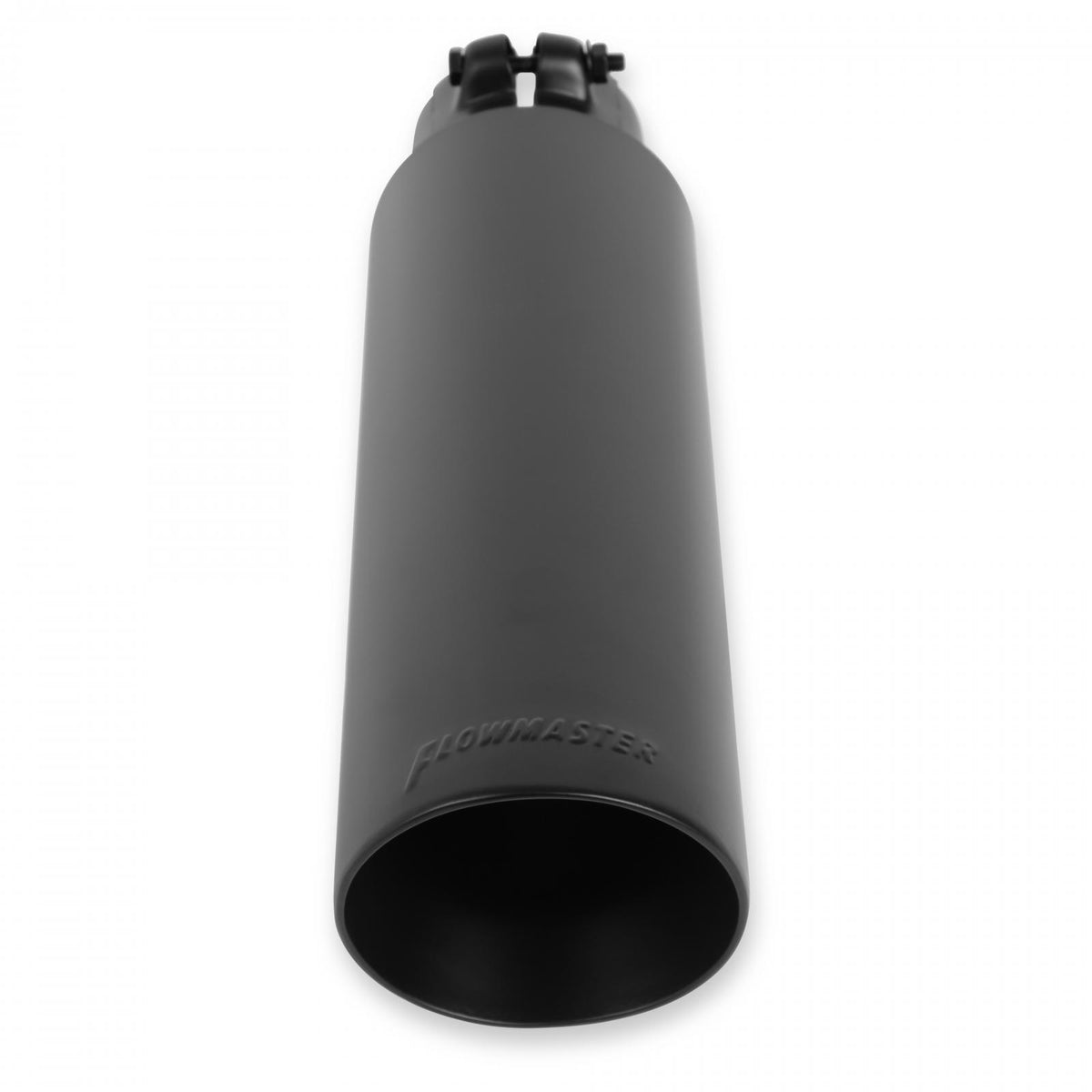Flowmaster 15397B - Exhaust Tip Exhaust Tip 3.5 Inch Black Angle Cut Fits 2.5 Inch Tubing- Clamp On Flowmaster 3