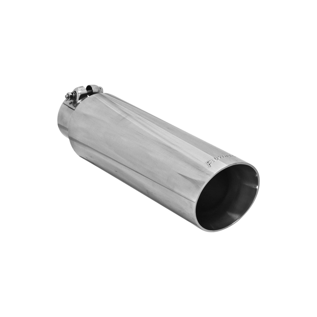 Flowmaster 15397 - Exhaust Tip Exhaust Tip 3.50 Inch Angle Cut Polished SS Fits 2.50 Inch Tubing Clamp On Flowmaster 2
