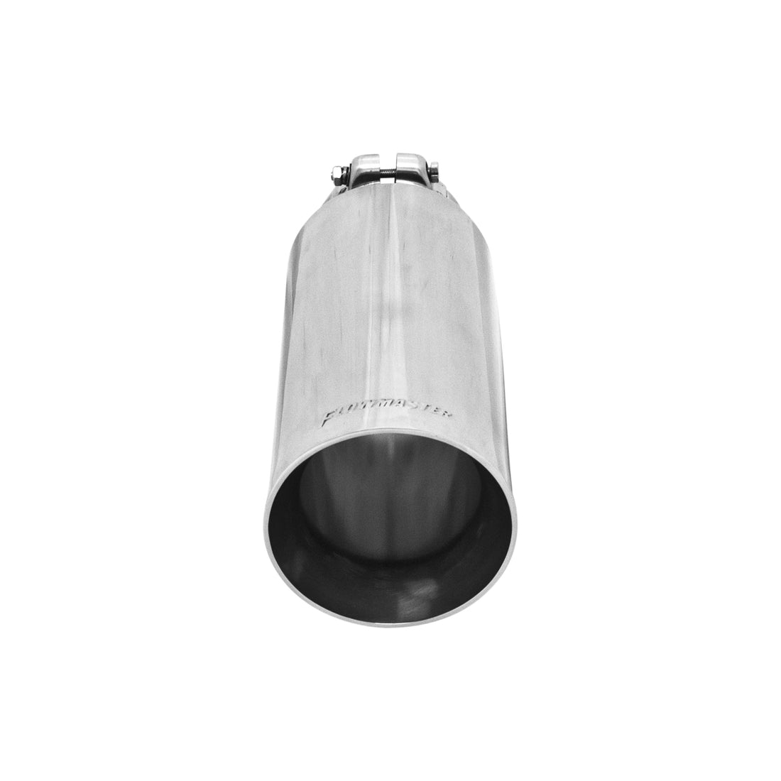 Flowmaster 15398 - Exhaust Tip Exhaust Tip 4.00 Inch 13 Angle Cut Polished SS Fits 3.00 Inch Tubing Clamp On Flowmaster