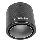 Flowmaster 15400 - Exhaust Tip Exhaust Tip 4 Inch Rolled Angle Carbon Fiber Fits 2.5 Inch Tubing Weld On Flowmaster 2