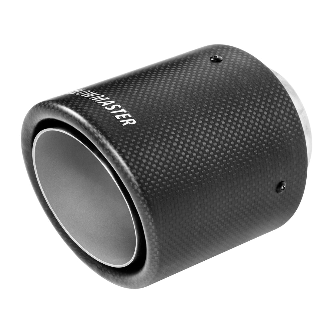 Flowmaster 15400 - Exhaust Tip Exhaust Tip 4 Inch Rolled Angle Carbon Fiber Fits 2.5 Inch Tubing Weld On Flowmaster 3