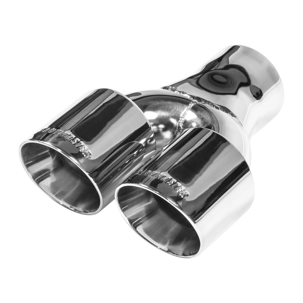 Flowmaster 15402 - Exhaust Tip Exhaust Tip 3 Inch Dual Out Angle Cut Fits 3 Inch Tubing Weld On Flowmaster 1