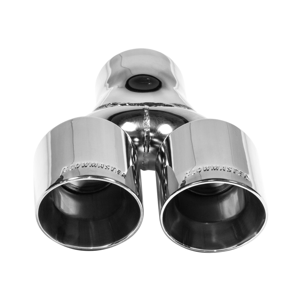Flowmaster 15402 - Exhaust Tip Exhaust Tip 3 Inch Dual Out Angle Cut Fits 3 Inch Tubing Weld On Flowmaster 2