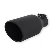 Flowmaster 15404B - Exhaust Tip Exhaust Tip 4.5 Inch Black Angle Cut Fits 2.5 Inch Tubing, 11.00-In Long Clamp On Flowmaster