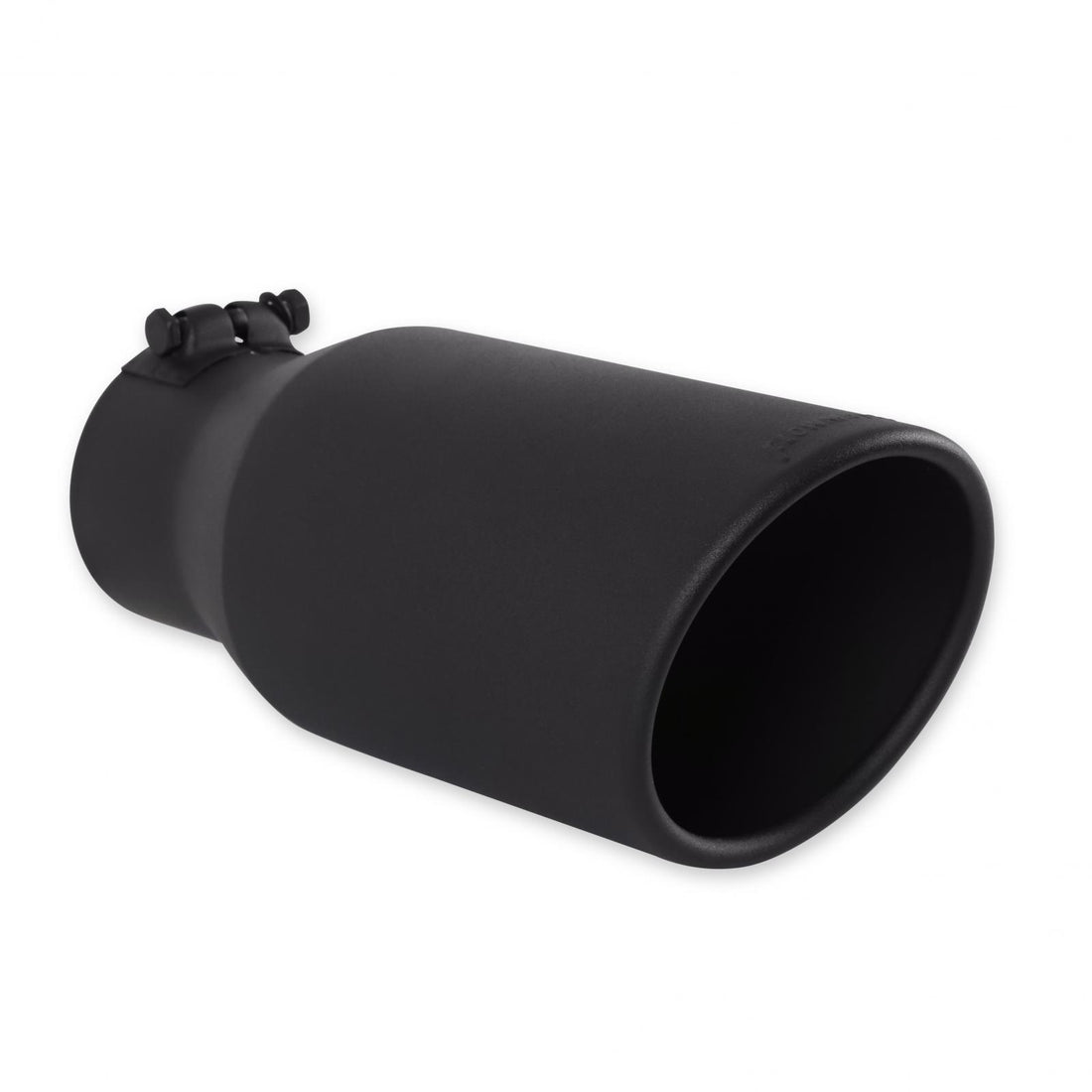 Flowmaster 15405B - Exhaust Tip Exhaust Tip 5.0 Inch Black Angle Cut Fits 3.5 Inch Tubing, 12.00-In Long Clamp On Flowmaster