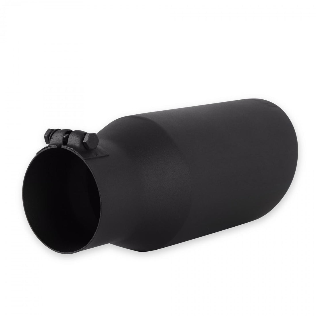 Flowmaster 15405B - Exhaust Tip Exhaust Tip 5.0 Inch Black Angle Cut Fits 3.5 Inch Tubing, 12.00-In Long Clamp On Flowmaster