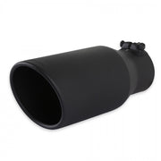 Flowmaster 15405B - Exhaust Tip Exhaust Tip 5.0 Inch Black Angle Cut Fits 3.5 Inch Tubing, 12.00-In Long Clamp On Flowmaster