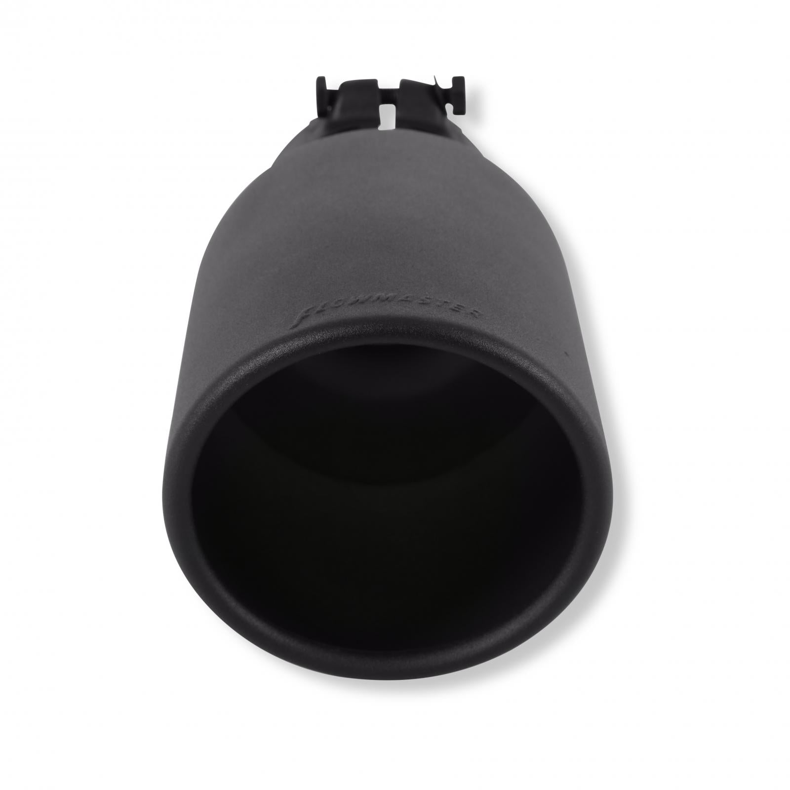Flowmaster 15405B - Exhaust Tip Exhaust Tip 5.0 Inch Black Angle Cut Fits 3.5 Inch Tubing, 12.00-In Long Clamp On Flowmaster