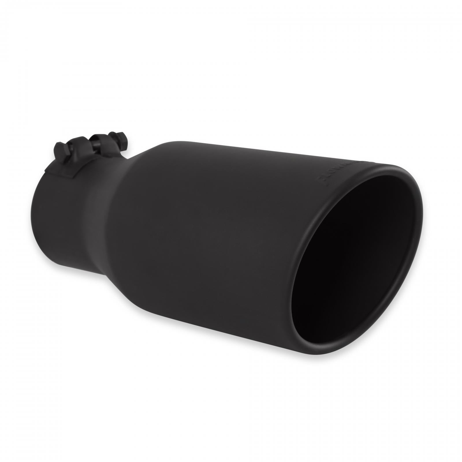 Flowmaster 15406B - Exhaust Tip Exhaust Tip 4.5 Inch Black Angle Cut Fits 3.0 Inch Tubing, 11.00-In Long Clamp On Flowmaster 1