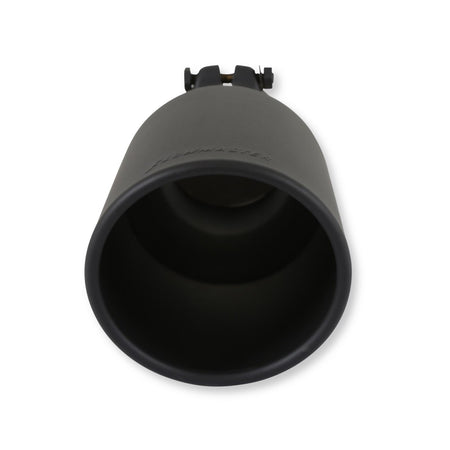 Flowmaster 15406B - Exhaust Tip Exhaust Tip 4.5 Inch Black Angle Cut Fits 3.0 Inch Tubing, 11.00-In Long Clamp On Flowmaster 4