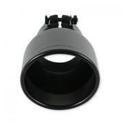 Flowmaster 15407B - Exhaust Tip Exhaust Tip 4.5 Inch Black Angle Cut Fits 3.0 Inch Tubing, 7.00-In Long Clamp On Flowmaster 4