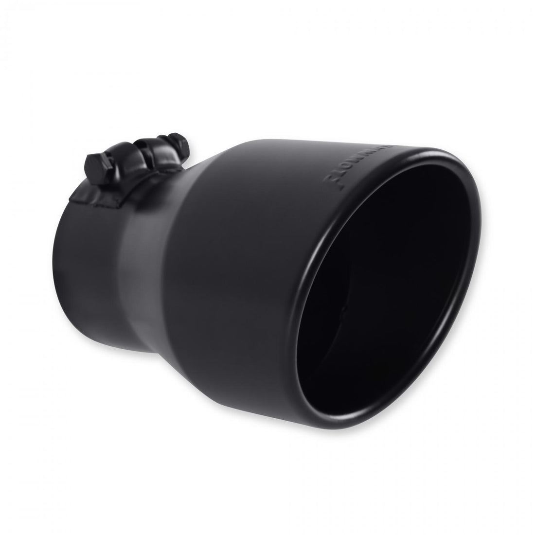 Flowmaster 15407B - Exhaust Tip Exhaust Tip 4.5 Inch Black Angle Cut Fits 3.0 Inch Tubing, 7.00-In Long Clamp On Flowmaster 5