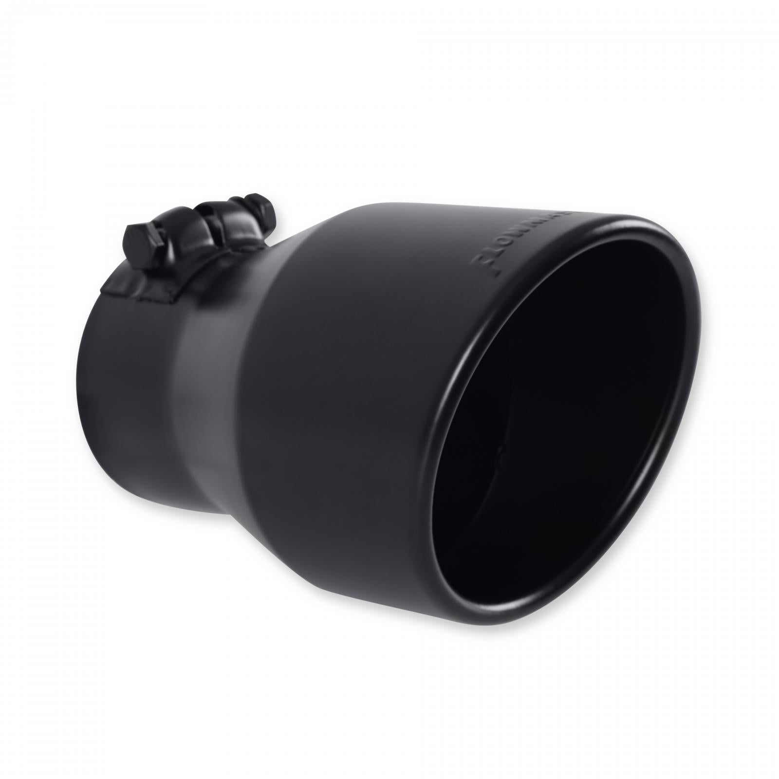 Flowmaster 15407B - Exhaust Tip Exhaust Tip 4.5 Inch Black Angle Cut Fits 3.0 Inch Tubing, 7.00-In Long Clamp On Flowmaster 5