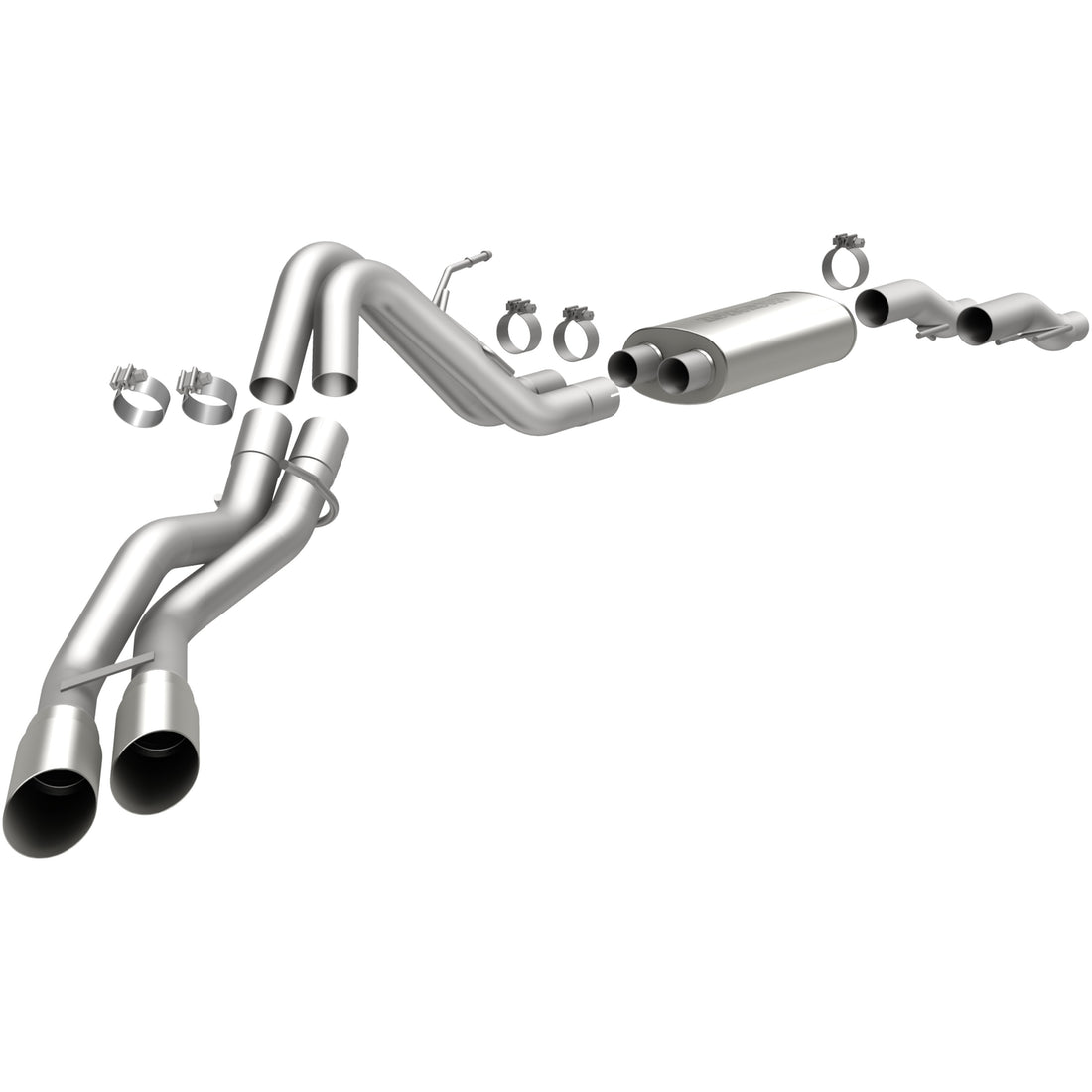 MagnaFlow Exhaust Products 15461 - Street Series Polished Cat-Back System 1