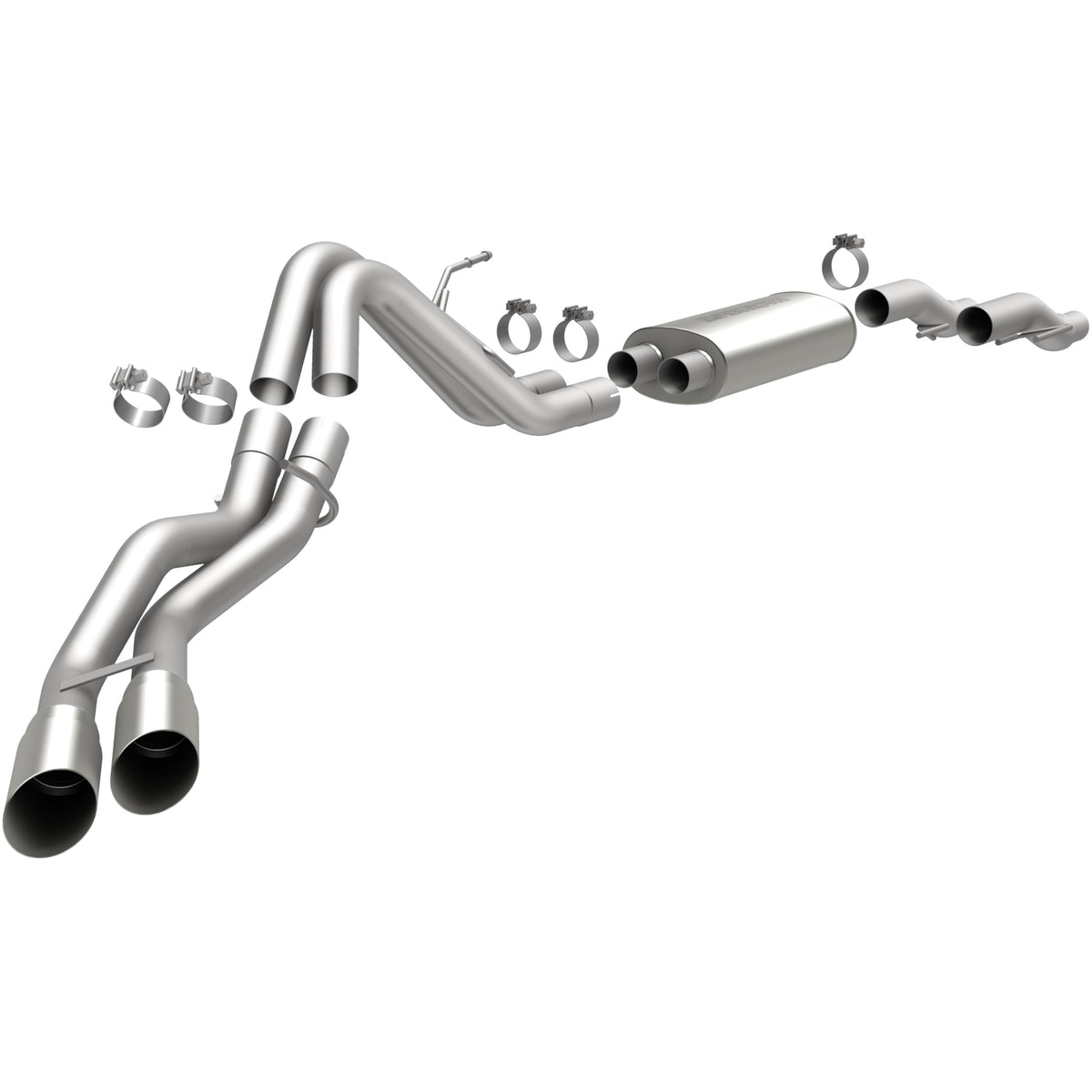 MagnaFlow Exhaust Products 15461 - Street Series Polished Cat-Back System 1