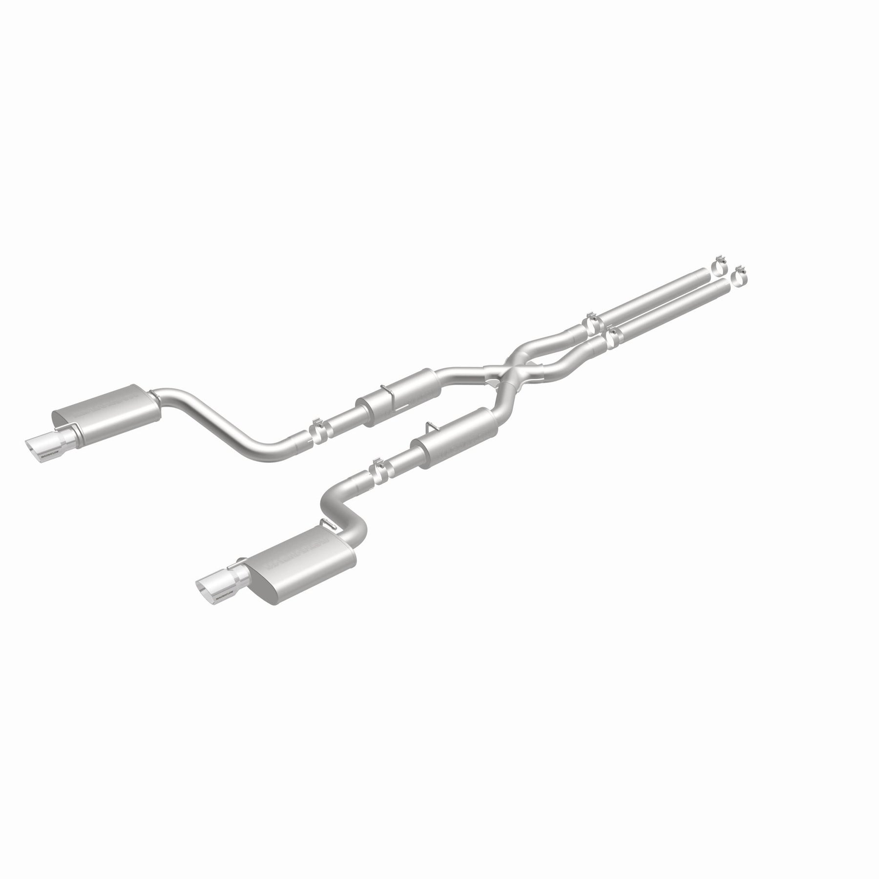MagnaFlow Exhaust Products 15494 - Street Series Polished Cat-Back System
