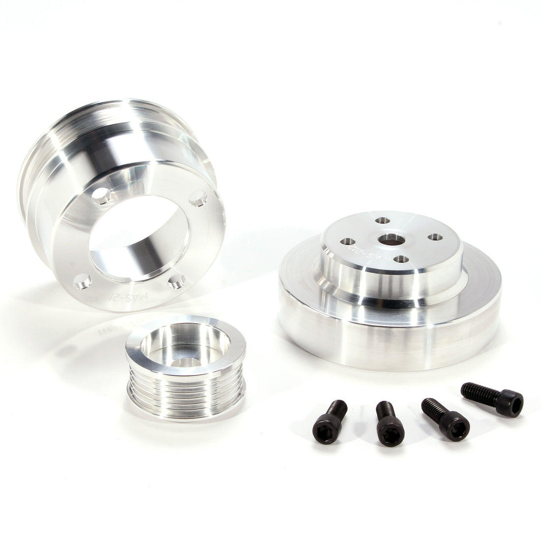 BBK Performance Parts 1553 - 1979-1993 MUSTANG 5.0 3 PC UNDER DRIVE PULLEY KIT BILLET ALUMINUM 2