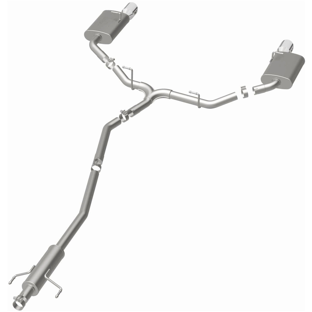 MagnaFlow Exhaust Products 15552 - Street Series Polished Cat-Back System 1