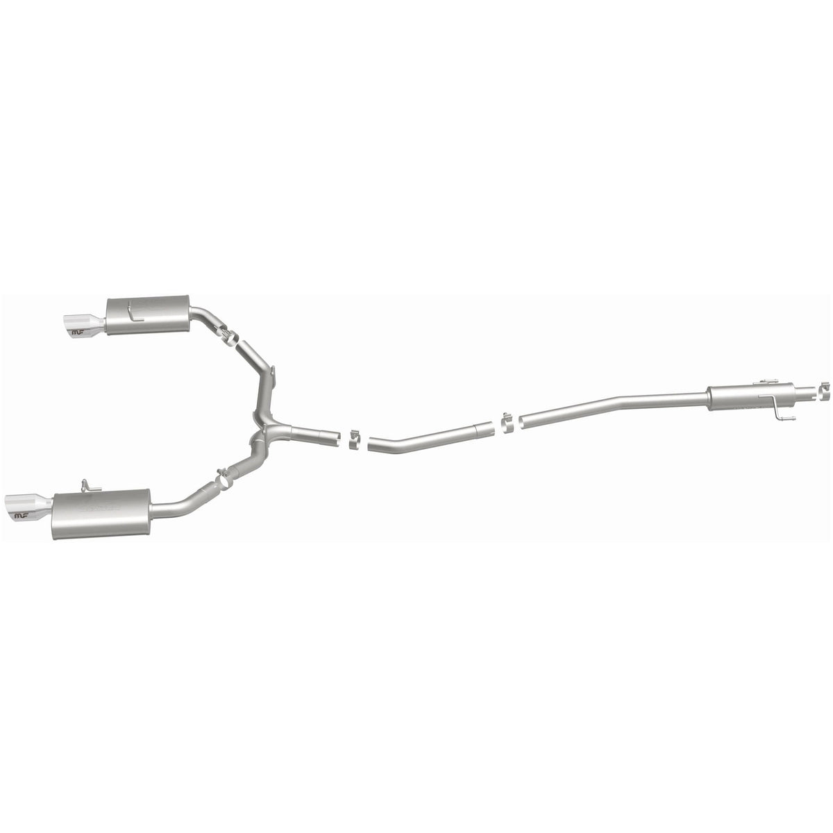 MagnaFlow Exhaust Products 15552 - Street Series Polished Cat-Back System 2