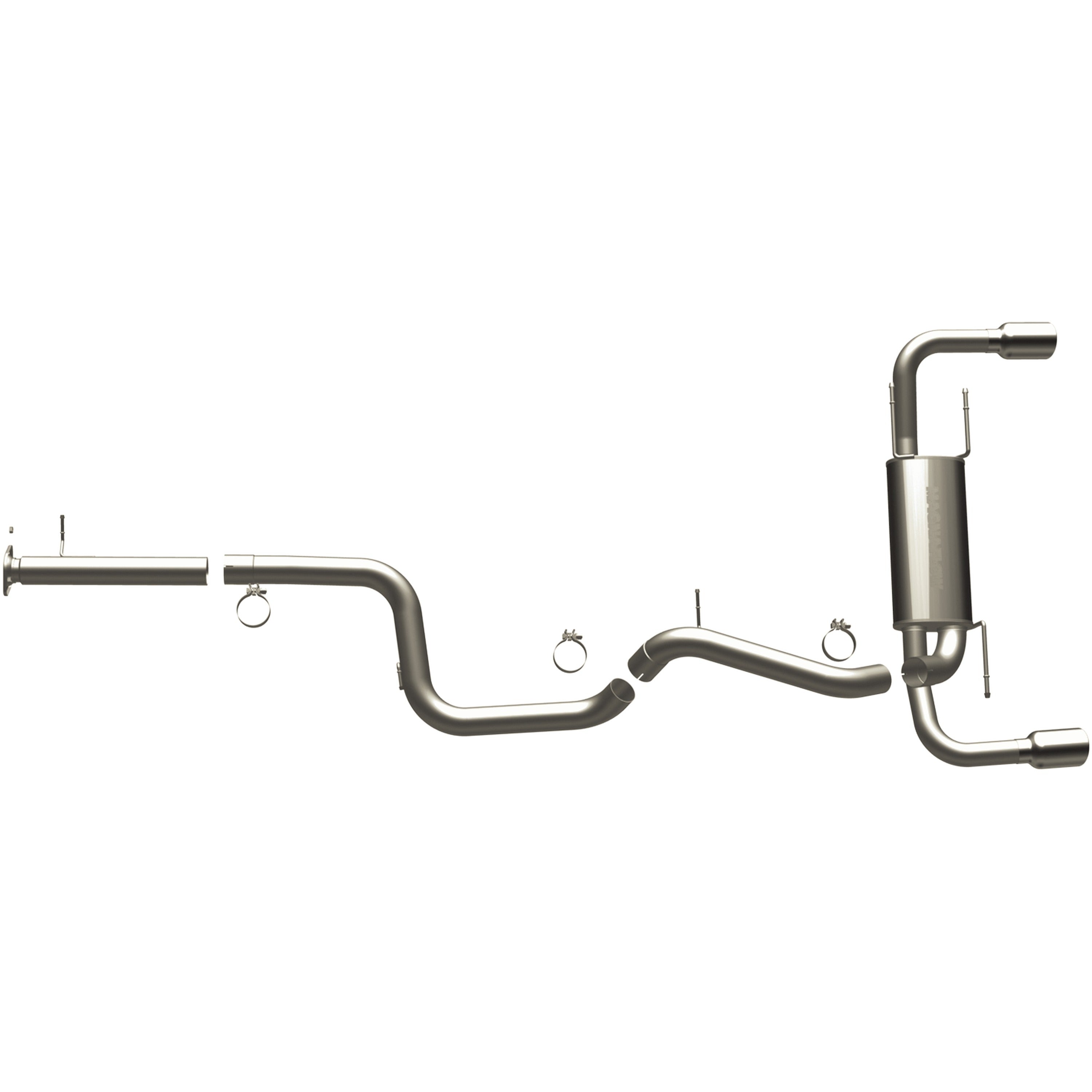 MagnaFlow Exhaust Products 15557 - Street Series Polished Cat-Back System 4