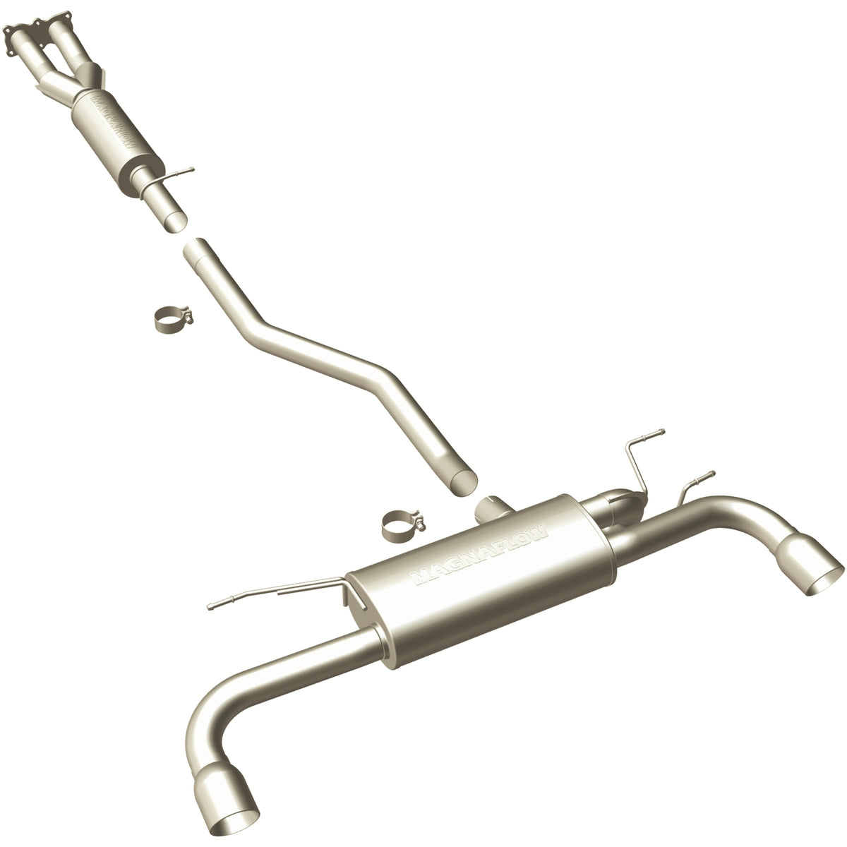 MagnaFlow Exhaust Products 15576 - Touring Series Polished Cat-Back System 1