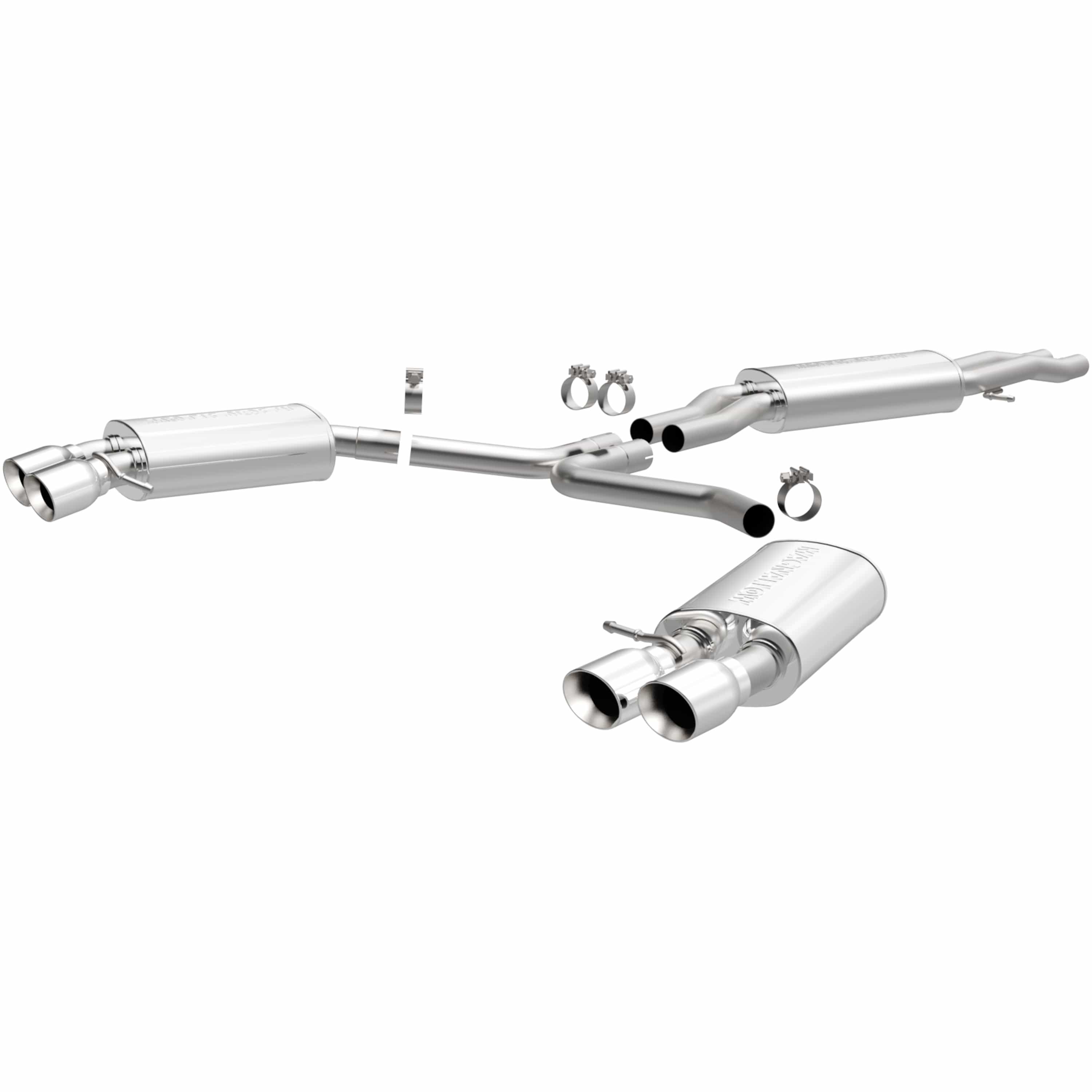 MagnaFlow Exhaust Products Exhaust MagnaFlow Exhaust Products 15599 - Touring Series Polished Cat-Back System