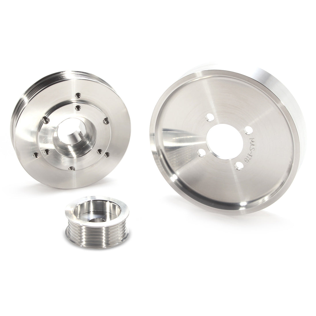 BBK Performance Parts 1559 - 2001-2004 MUSTANG GT/00-01 COBRA 3 PC UNDER DRIVE PULLEY KIT (BILLET ALUMINUM) 2