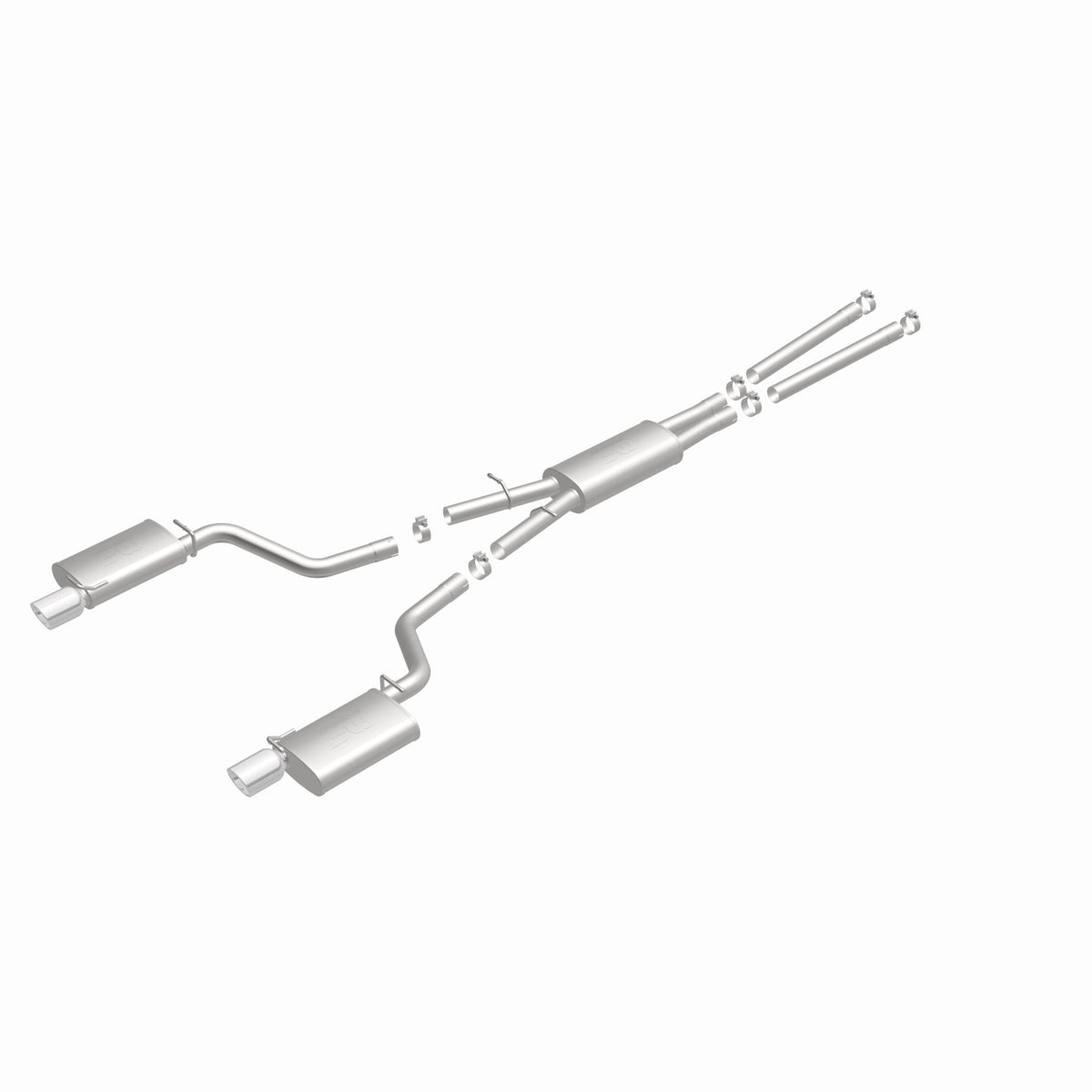 MagnaFlow Exhaust Products 15628 - Street Series Polished Cat-Back System 3