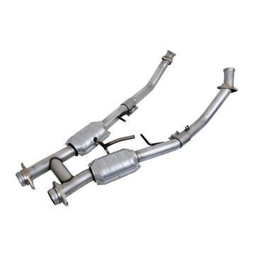 BBK Performance Parts 1563 - 1994-1995 MUSTANG GT/COBRA 2.5 FULL H PIPE W/HIGH FLOW CATALYTIC CONVERTERS 1