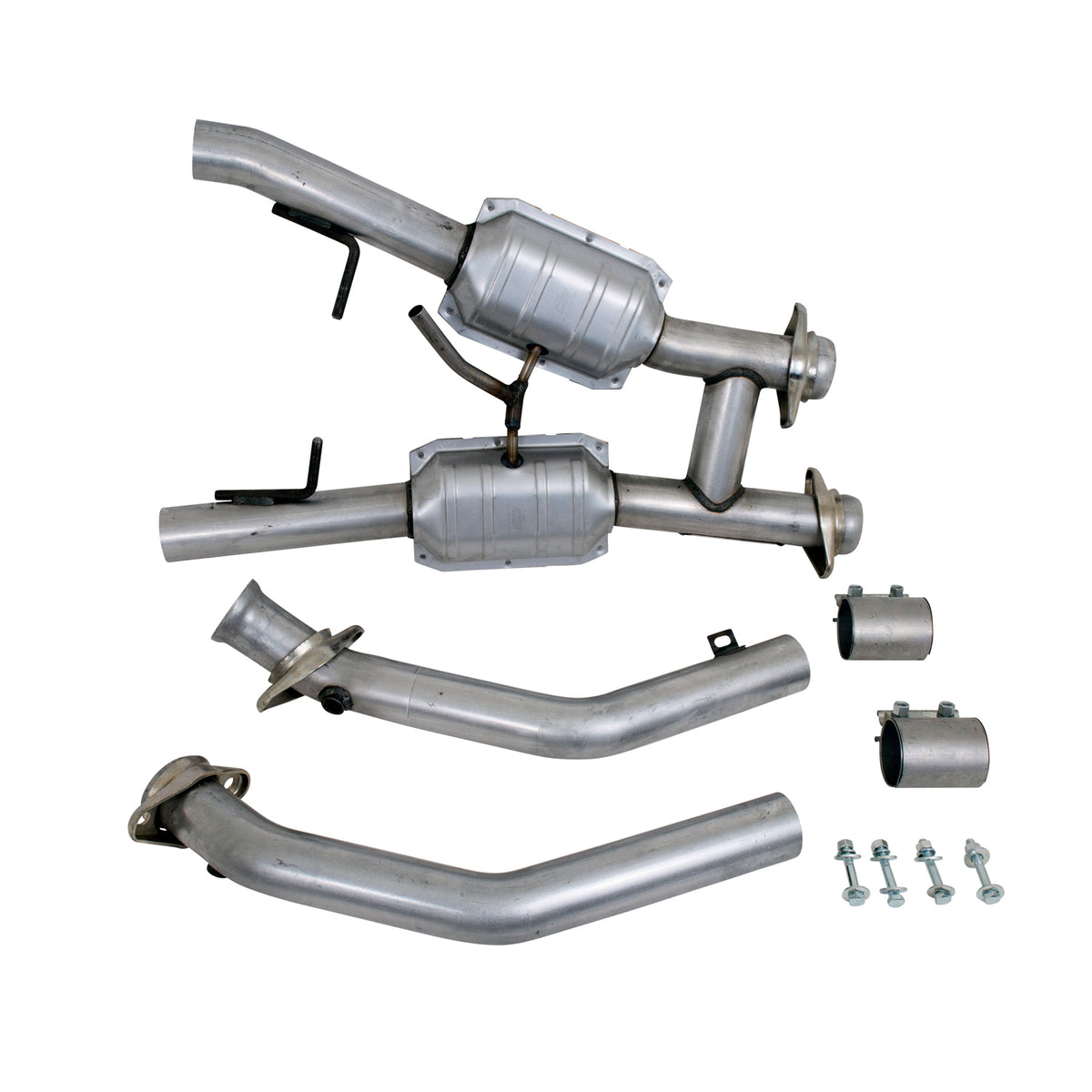 BBK Performance Parts 1563 - 1994-1995 MUSTANG GT/COBRA 2.5 FULL H PIPE W/HIGH FLOW CATALYTIC CONVERTERS 2