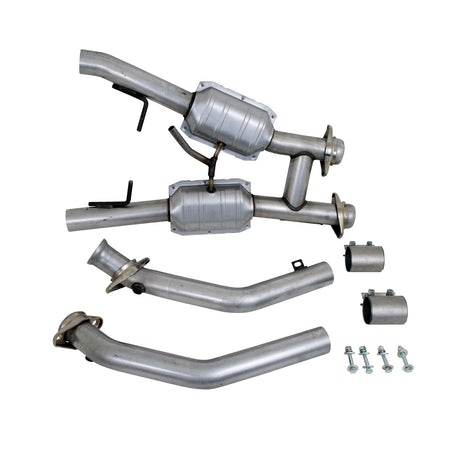 BBK Performance Parts 1563 - 1994-1995 MUSTANG GT/COBRA 2.5 FULL H PIPE W/HIGH FLOW CATALYTIC CONVERTERS 2