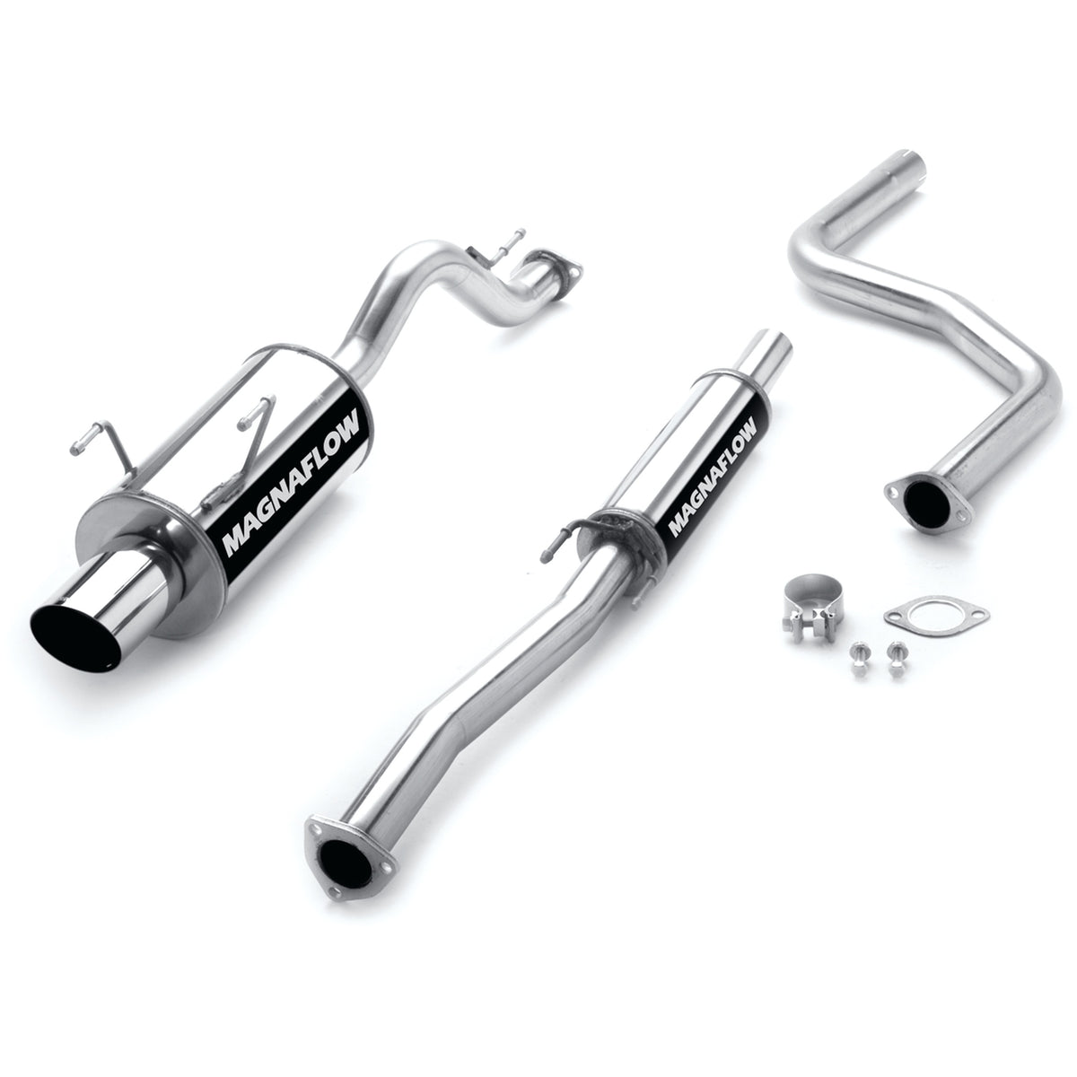 MagnaFlow Exhaust Products 15653 - Street Series Polished Cat-Back System 1