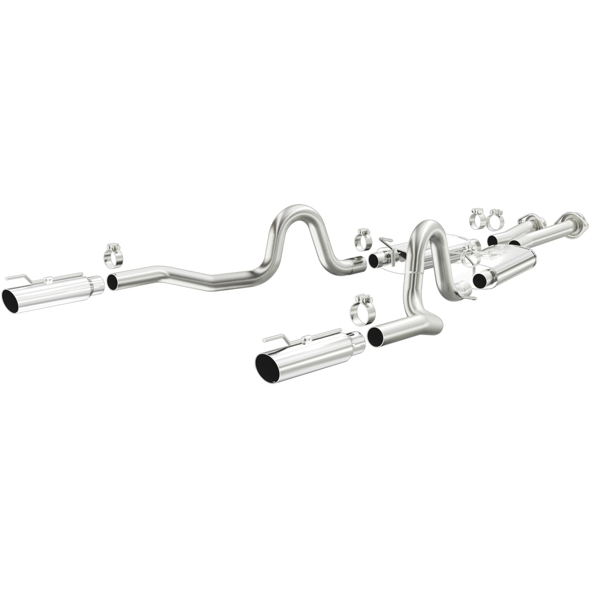 MagnaFlow Exhaust Products 15671 - Street Series Polished Cat-Back System 1