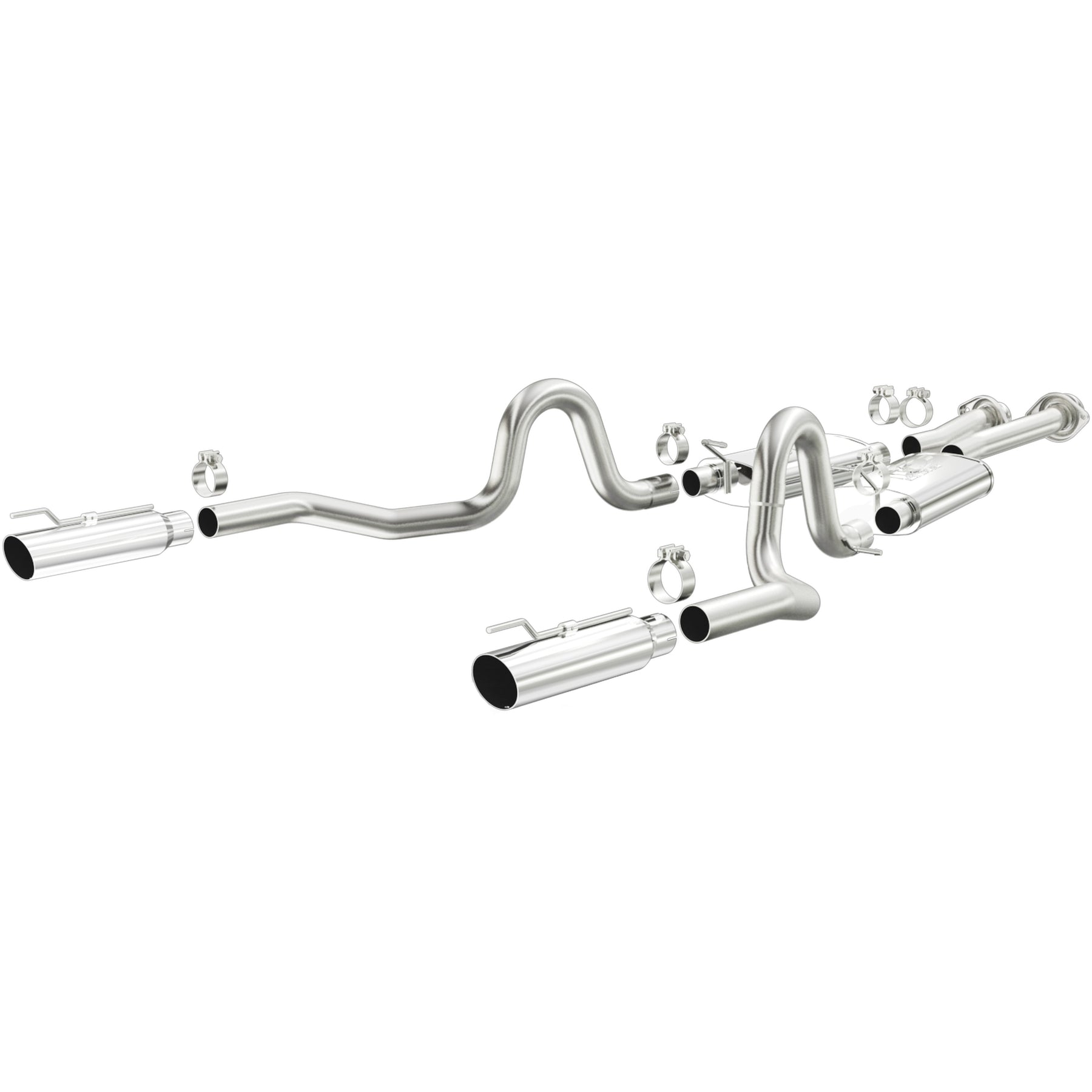 MagnaFlow Exhaust Products 15671 - Street Series Polished Cat-Back System 1