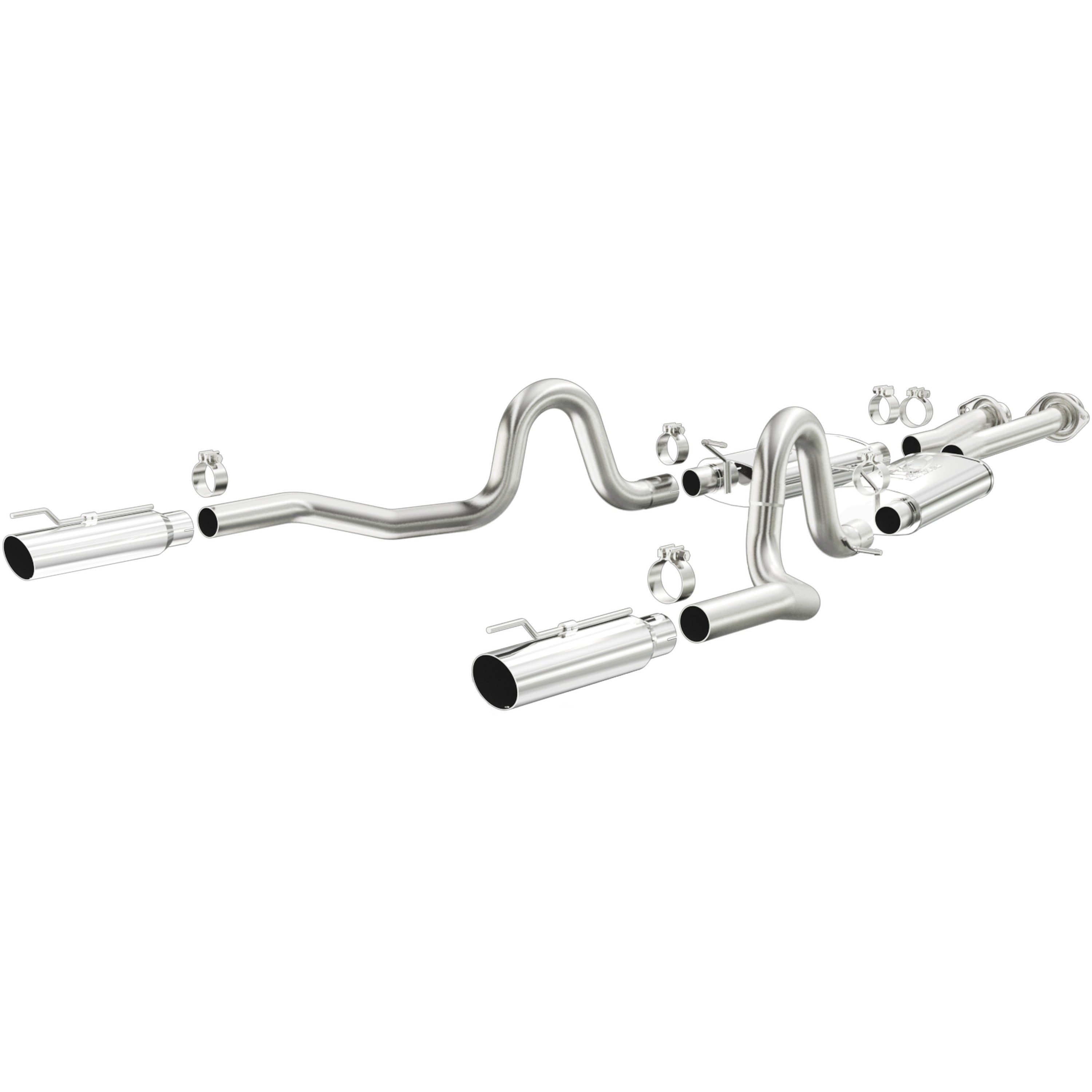 MagnaFlow Exhaust Products 15671 - Street Series Polished Cat-Back System 1