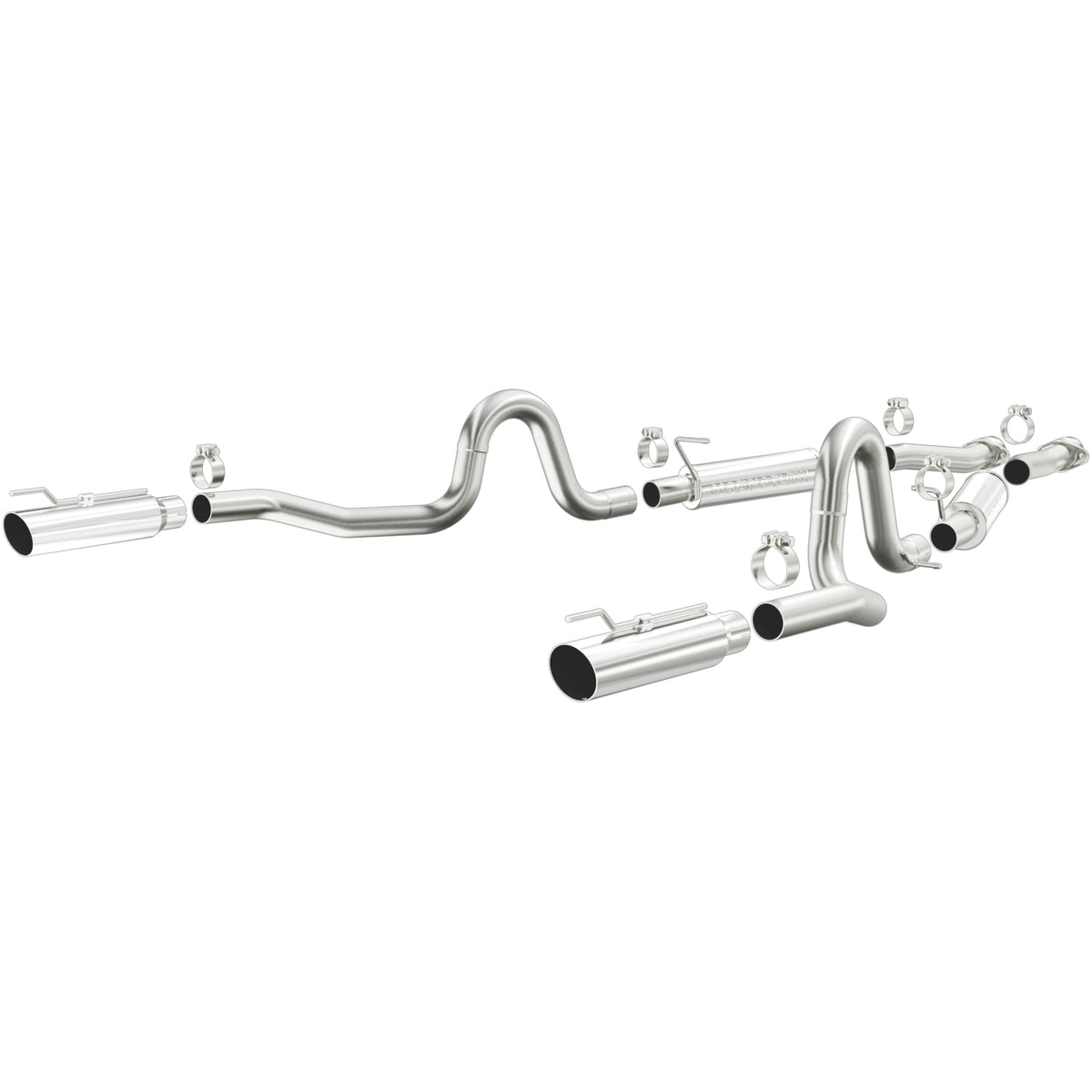 MagnaFlow Exhaust Products 15677 - Competition Series Stainless 2.5 in Cat-Back 1