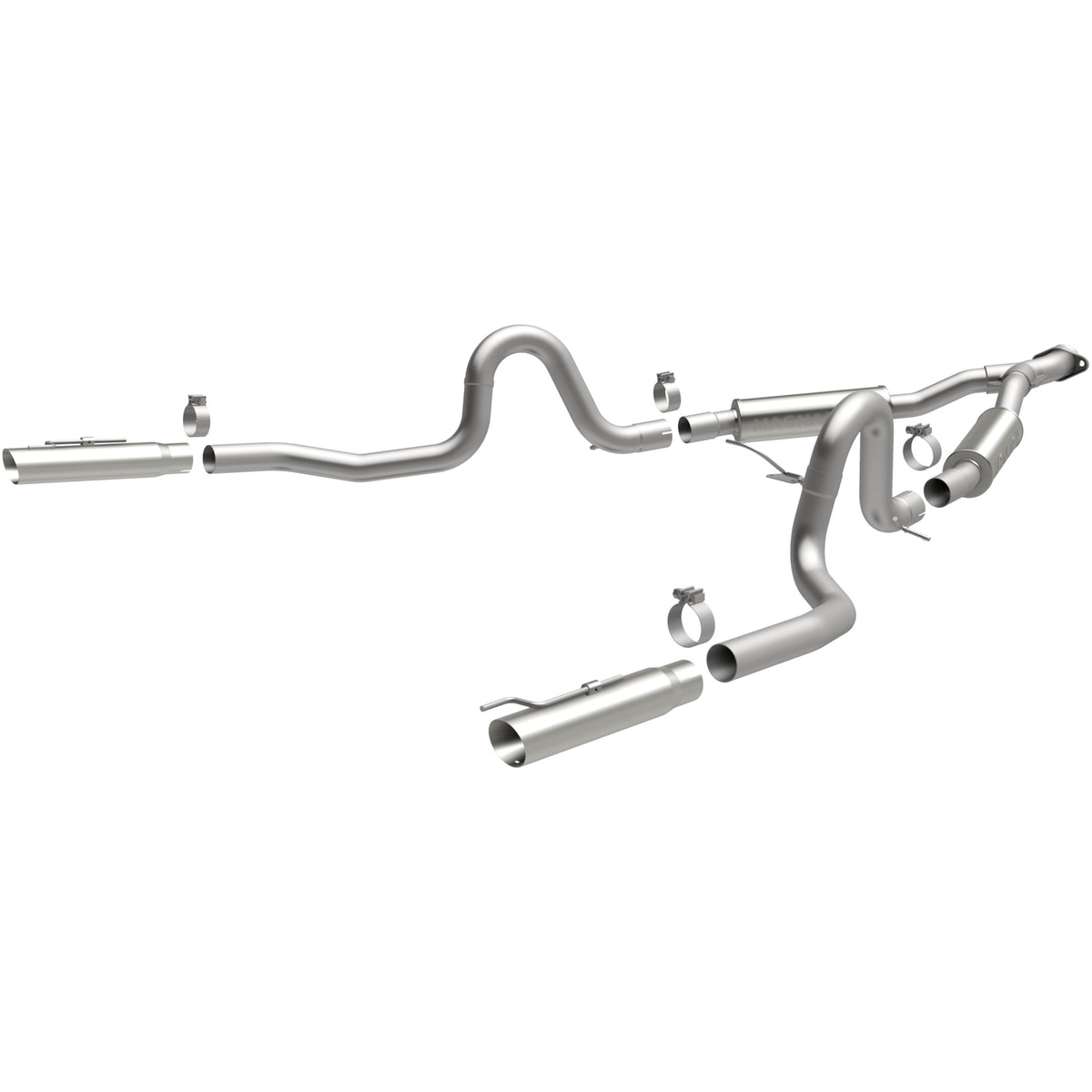 MagnaFlow Exhaust Products 15717 - Street Series Polished Cat-Back System 1