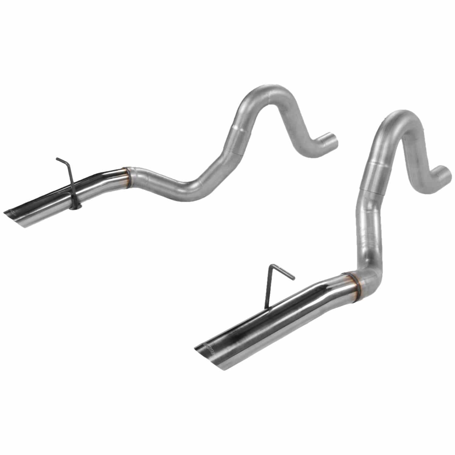 Flowmaster Exhaust Flowmaster 15820 - Pre-Bent Tailpipes Fits 1986-1993 Mustang Lx 5.0L Engine & 1986 Mustang Gt 5.0L Engine 3.0 Inch Pipes Flowmaster