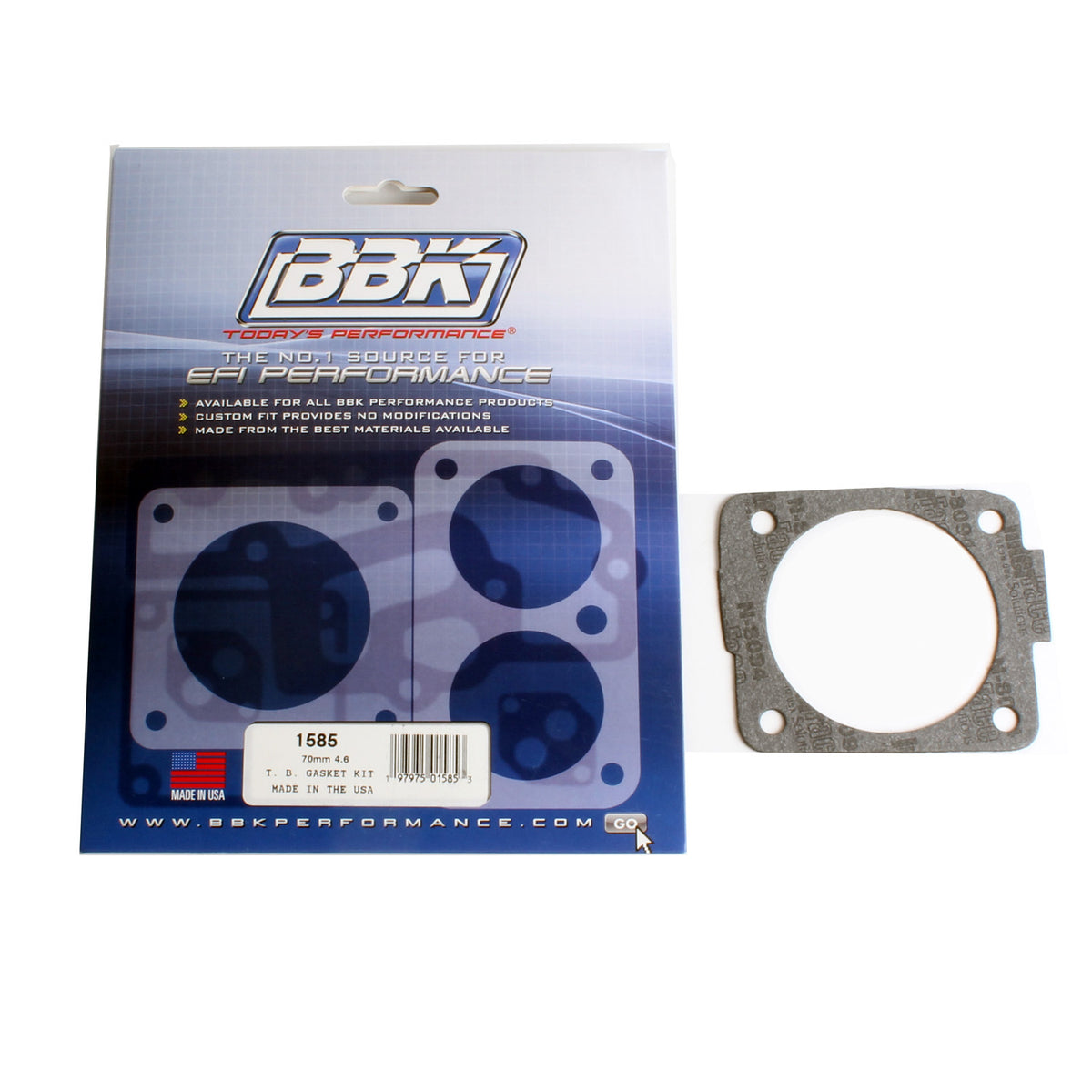 BBK Performance Parts 1585 - THROTTLE BODY GASKET KIT - FORD 4.6L 70/75MM FOR #1700 1703 1