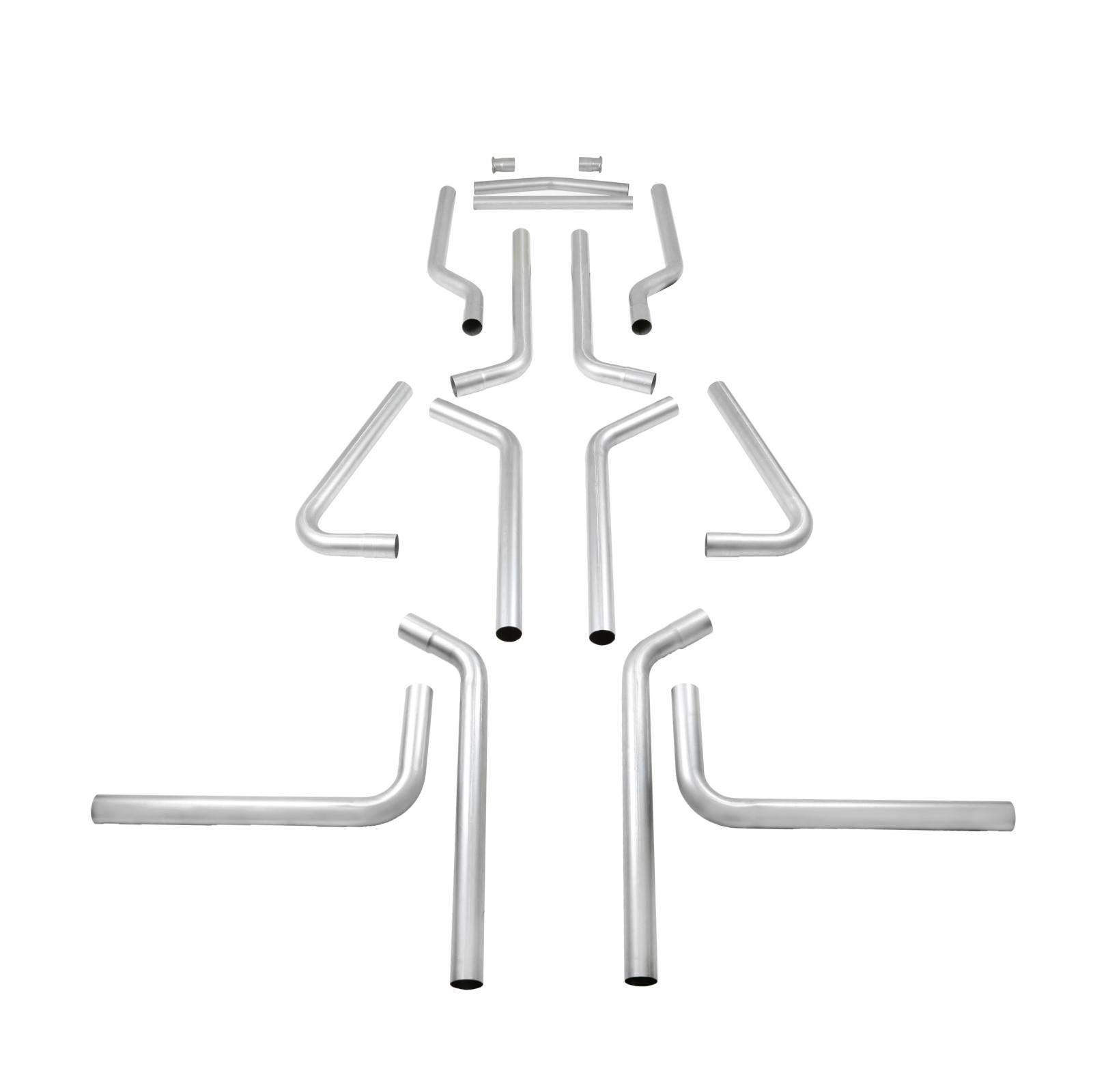 Flowmaster 15935 U-Fit Dual Exhaust Kit 2.25-Inch Mandrel-Bent Aluminized Steel