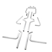 Flowmaster 15935 U-Fit Dual Exhaust Kit 2.25-Inch Mandrel-Bent Aluminized Steel