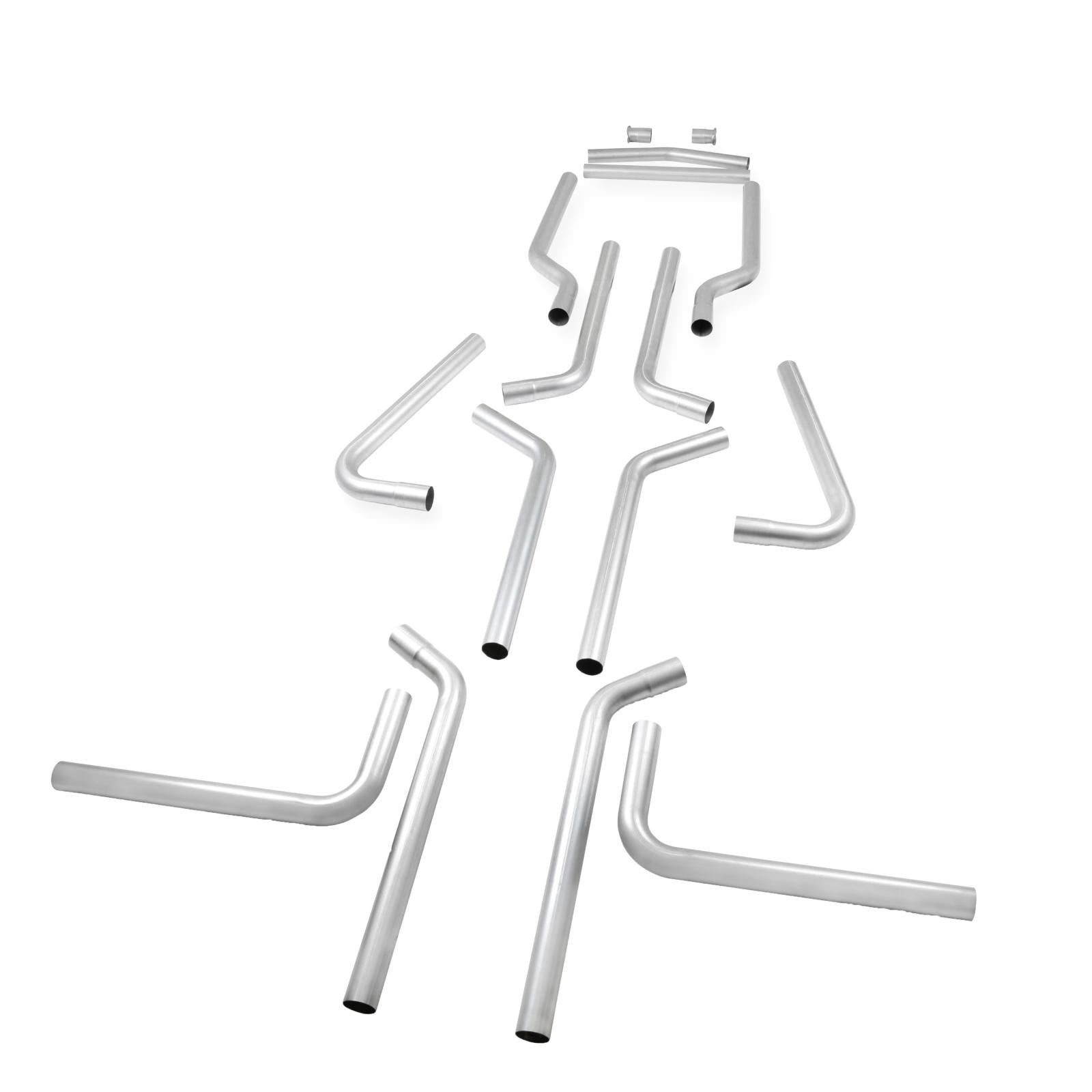 Flowmaster 15935 U-Fit Dual Exhaust Kit 2.25-Inch Mandrel-Bent Aluminized Steel