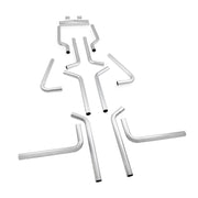 Flowmaster 15935 U-Fit Dual Exhaust Kit 2.25-Inch Mandrel-Bent Aluminized Steel